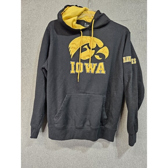 IOWA HAWKEYES  Colosseum Pull Over Hoodie W/ Pocket Men's Large EUC - Picture 7 of 7
